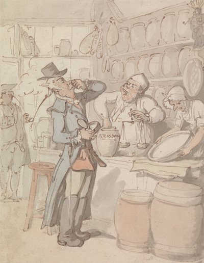 A Man Buying Snuff by Thomas Rowlandson